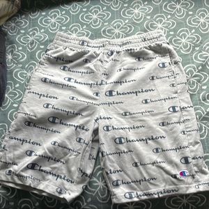 Champion youth large shorts with pockets elastic waste  no draw string